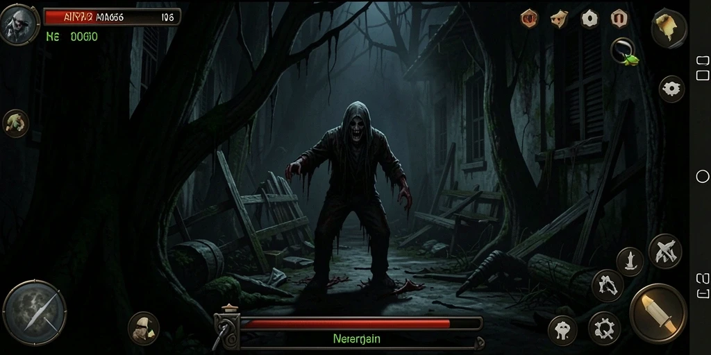 Tampilan gameplay AIFA66 yang menakutkan dan penuh ketegangan.