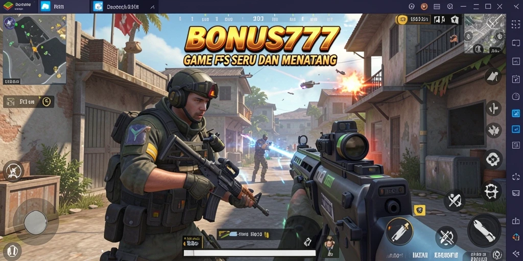 Gameplay intens di medan perang BONUS777 dengan grafik menawan.