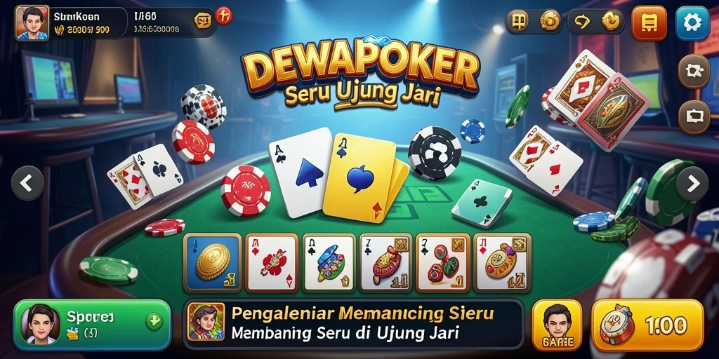 Gameplay menegangkan saat memancing di DEWAPOKER.