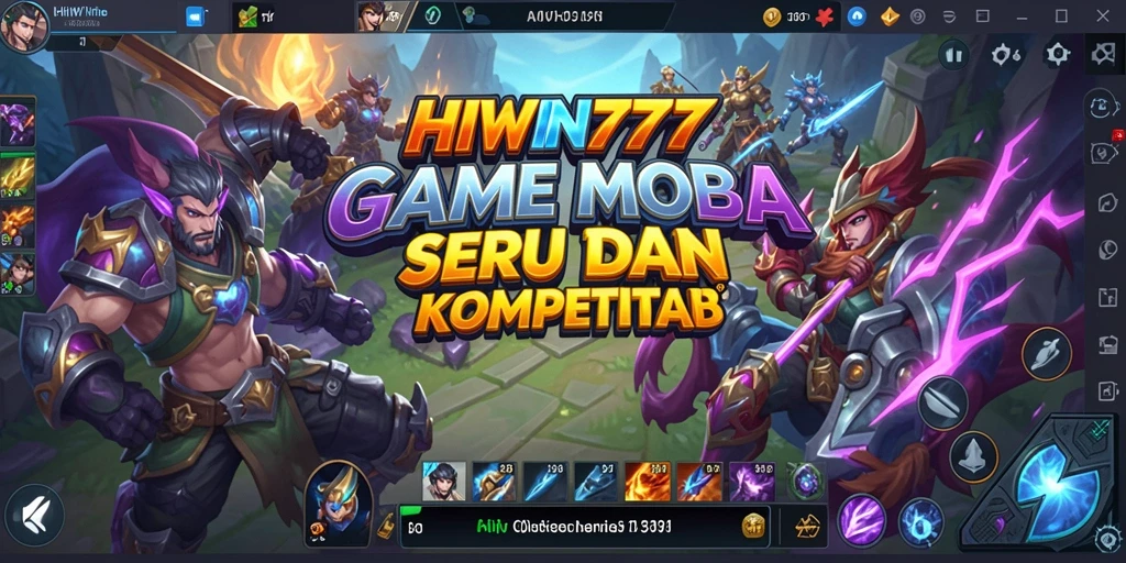 Gameplay seru HIWIN777 dalam pertempuran MOBA.