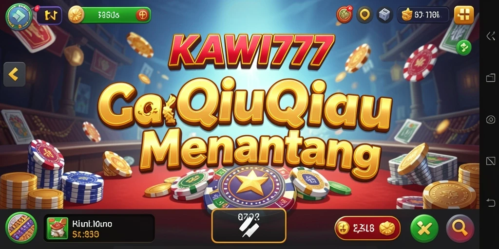 Tampilan gameplay seru KAWI777 dalam permainan QiuQiu.