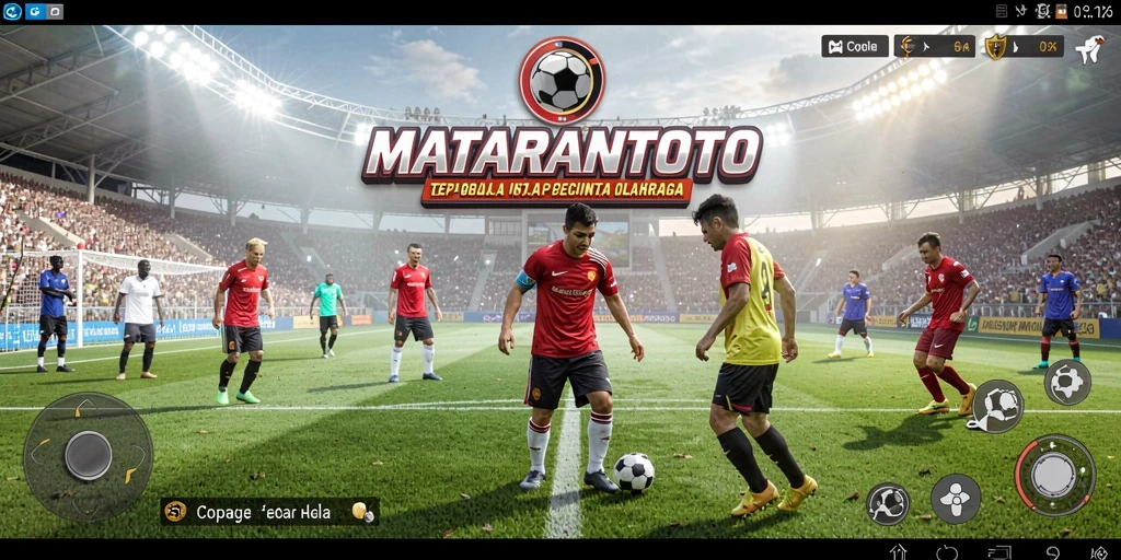 Gameplay sepak bola yang seru dan mendebarkan.