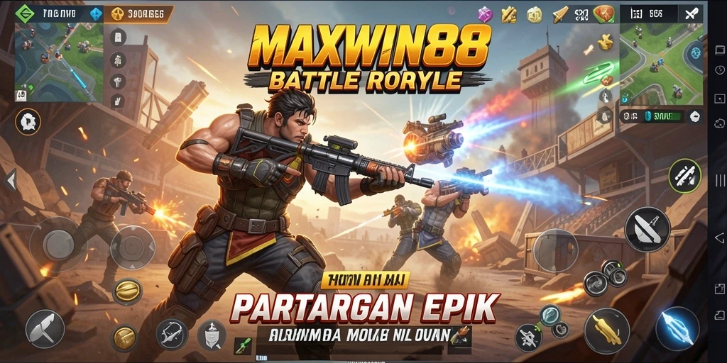 Tangkapan layar gameplay MAXWIN88 yang menunjukkan pertempuran seru.