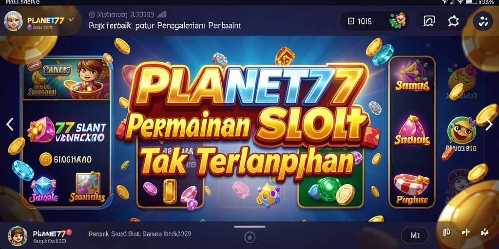 Tampilan menarik dan gameplay seru di SLOT PLANET77.